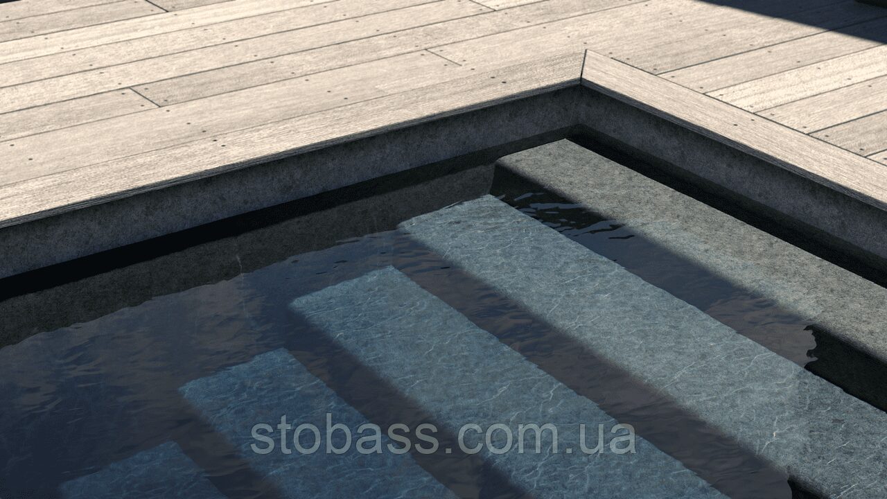 3D Лайнер (плівка ПВХ) для басейнів Granit Grey CGT Alkor AQUASENSE EMB 1,65х21 - Зображення 7