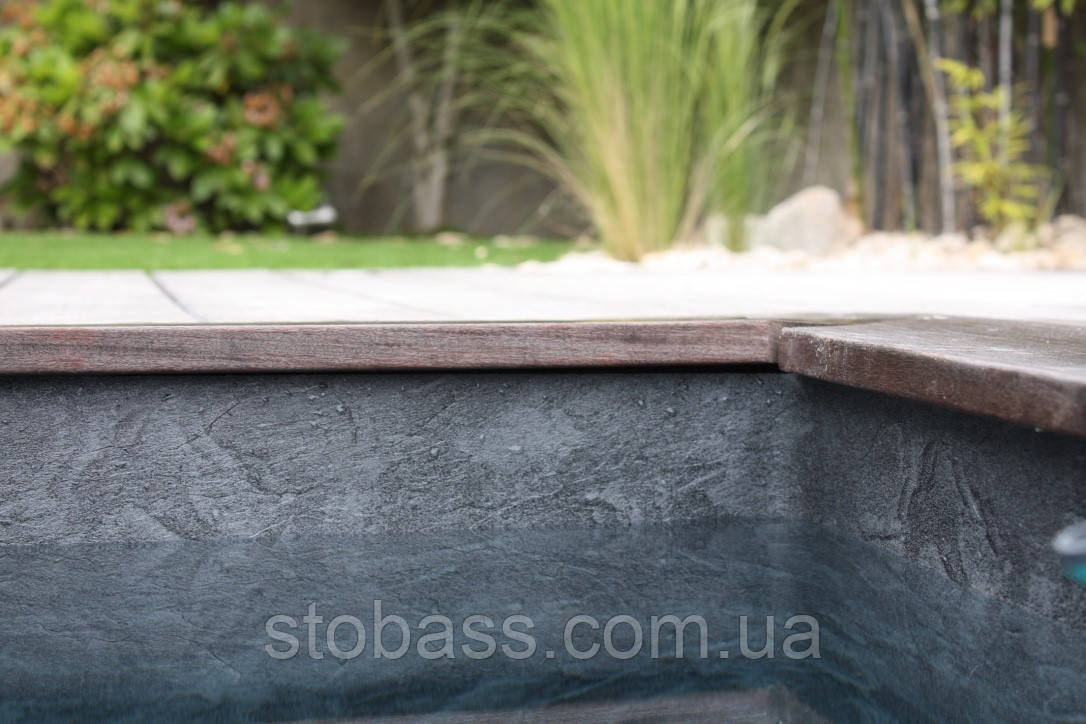 3D Лайнер (плівка ПВХ) для басейнів Black Slate CGT Alkor AQUASENSE EMB 1,65х21 - Зображення 9
