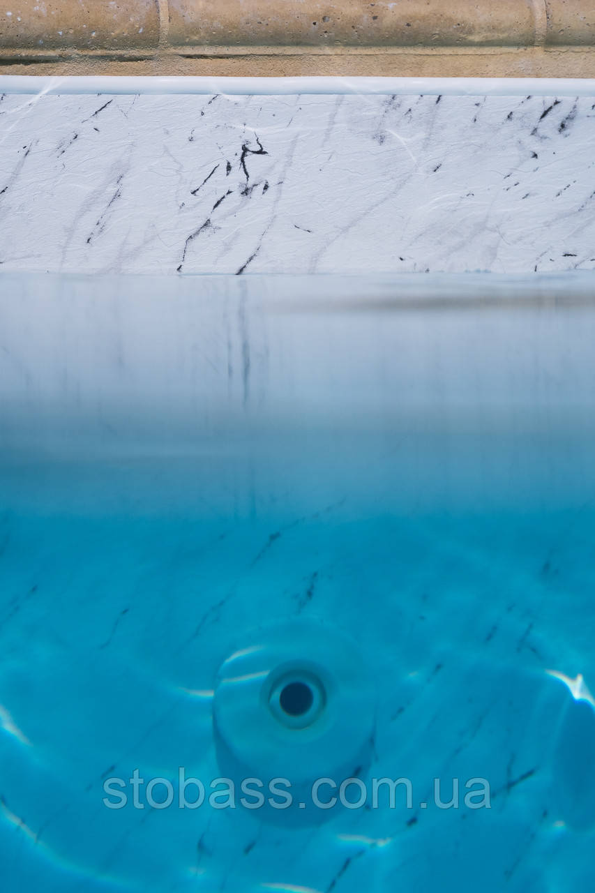 3D Лайнер (плівка ПВХ) для басейнів Calacatta Marble CGT Alkor AQUASENSE EMB 1,65х21 - Зображення 4