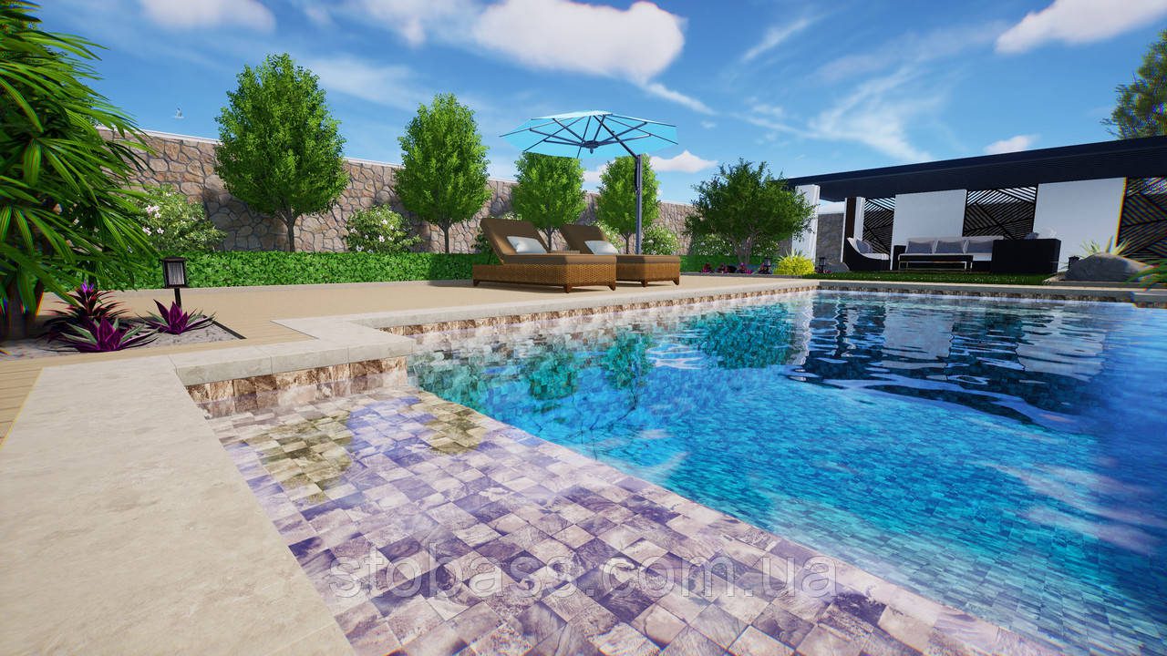3D Лайнер (плівка ПВХ) для басейнів Fidji Brown Sand CGT Alkor AQUASENSE Signature 1,65х21 - Зображення 4