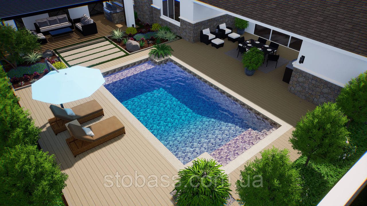 3D Лайнер (плівка ПВХ) для басейнів Fidji Brown Sand CGT Alkor AQUASENSE Signature 1,65х21 - Зображення 5