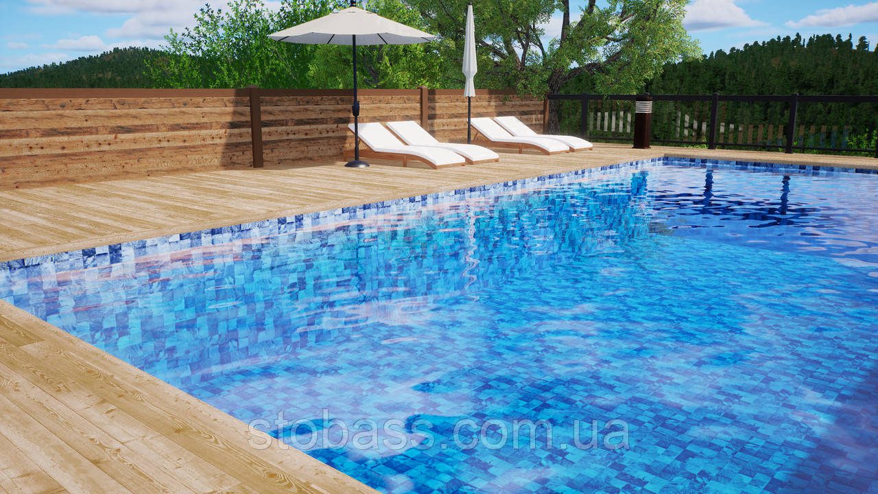 3D Лайнер (плівка ПВХ) для басейнів Fidji French Coast CGT Alkor AQUASENSE Signature 1,65х21 - Зображення 3