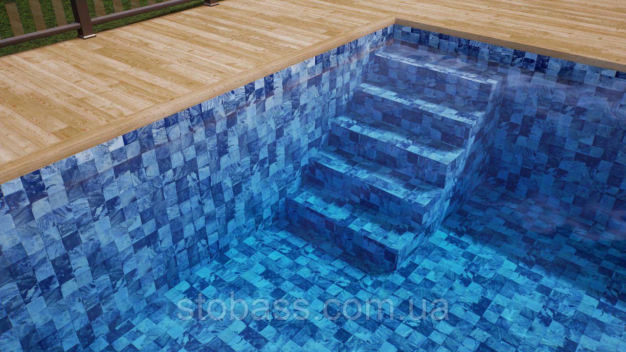 3D Лайнер (плівка ПВХ) для басейнів Fidji French Coast CGT Alkor AQUASENSE Signature 1,65х21 - Зображення 5