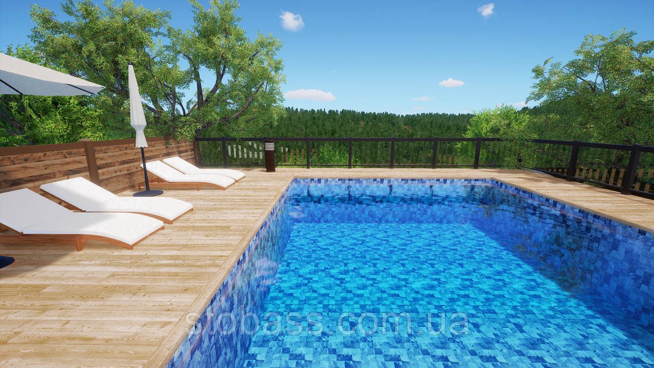 3D Лайнер (плівка ПВХ) для басейнів Fidji French Coast CGT Alkor AQUASENSE Signature 1,65х21 - Зображення 4