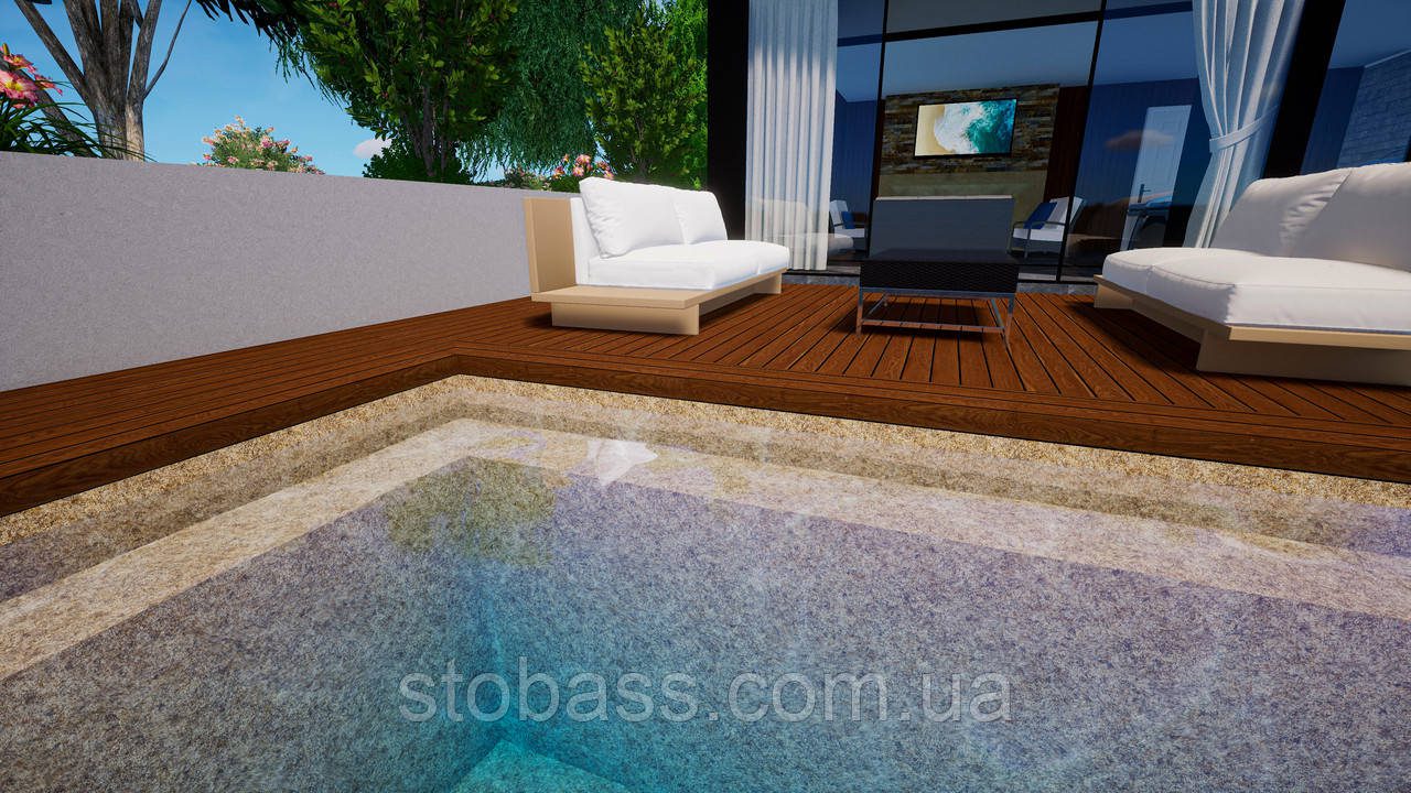 3D Лайнер (плівка ПВХ) для басейнів Granit Golden CGT Alkor AQUASENSE Signature 1,65х25 - Зображення 6