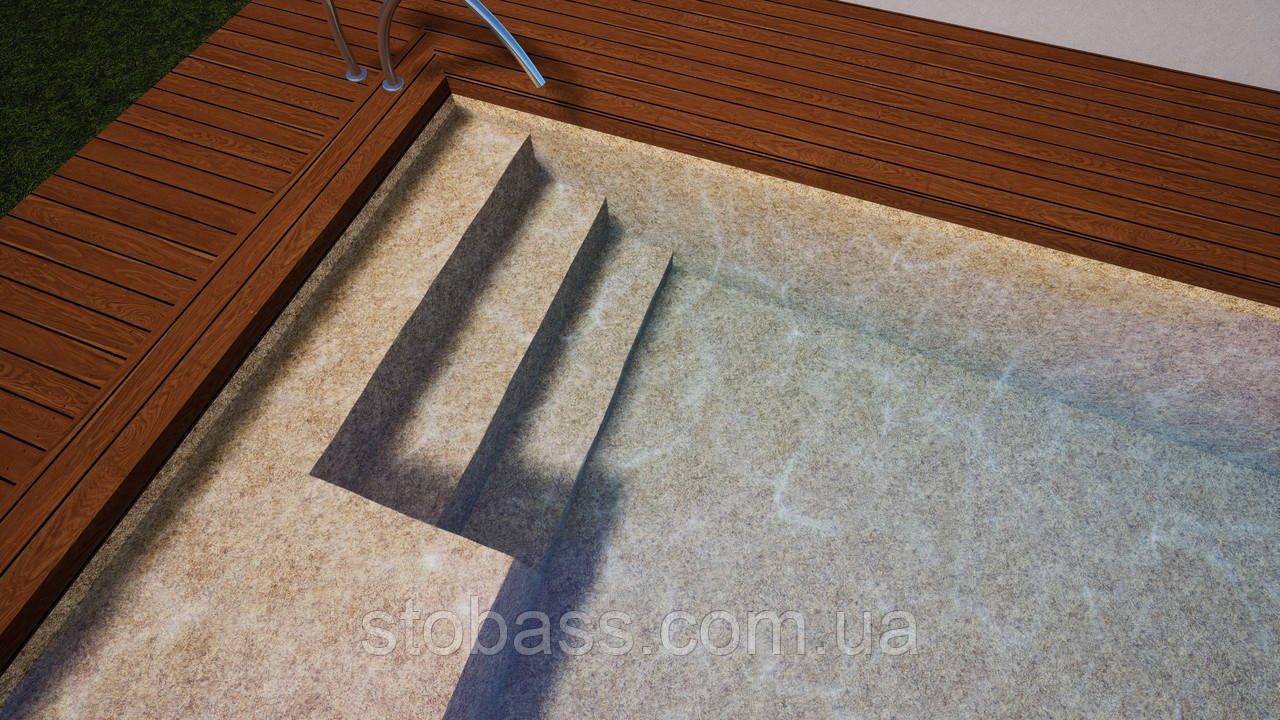 3D Лайнер (плівка ПВХ) для басейнів Granit Golden CGT Alkor AQUASENSE Signature 1,65х25 - Зображення 7