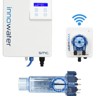 Хлоратор для приватних басейнів INNOWATER SMC30 pH + wireless pump