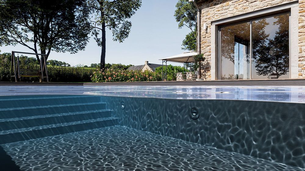 3D Лайнер (плівка ПВХ) для басейнів Anthracite CGT Alkor AQUASTONE 1,65х21 - Зображення 6