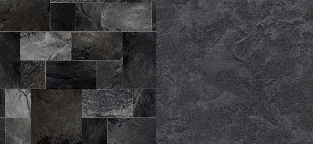 3D Лайнер (плівка ПВХ) для басейнів Fidji Brown Basalt + Black Slate CGT Alkor Mix & Match 1,65х25м