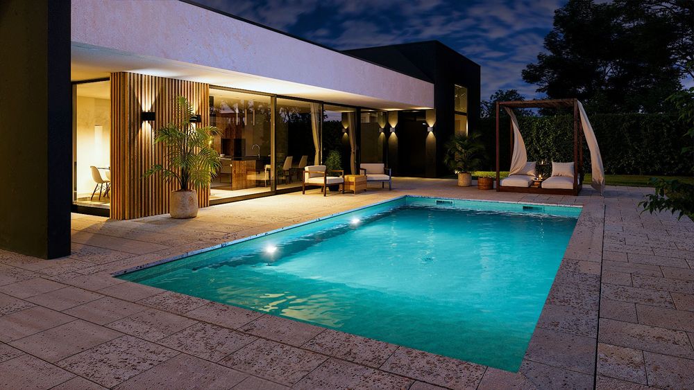 3D Лайнер (плівка ПВХ) для басейнів Caribbean Green CGT Alkor AQUASTONE 1,65х25 - Зображення 3