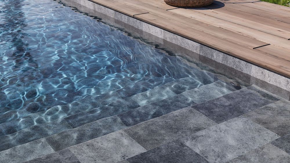 3D Лайнер (плівка ПВХ) для басейнів Imperial Grey CGT Alkor AQUASENSE Signature 1,65х25м