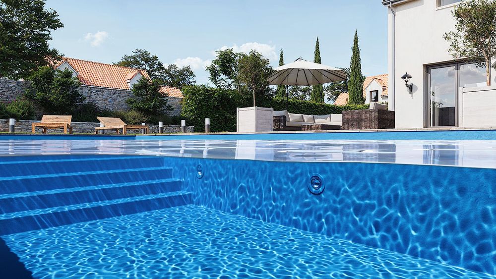 3D Лайнер (плівка ПВХ) для басейнів Nordic Blue CGT Alkor AQUASTONE 1,65х25 - Зображення 4